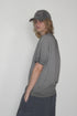 WASHED EMBROIDERY LOGO CAP -WASHED GRAY-